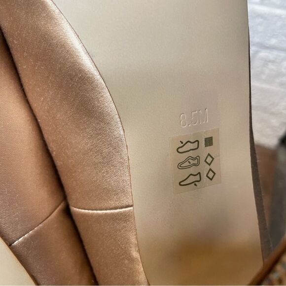 Steve Madden Cream Heels with Rhinestone Embellishments - Picture 12 of 13